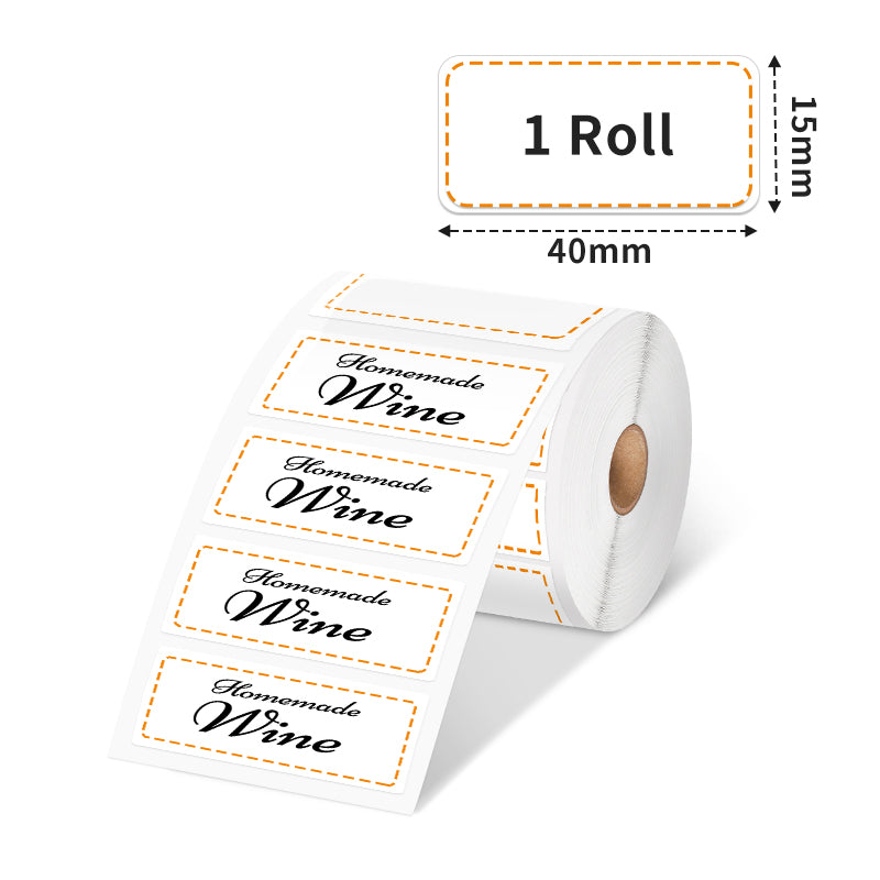 Phomemo 40 X 15mm Square White Thermal Label For M110/M120/M200/M220/M221-1 Roll