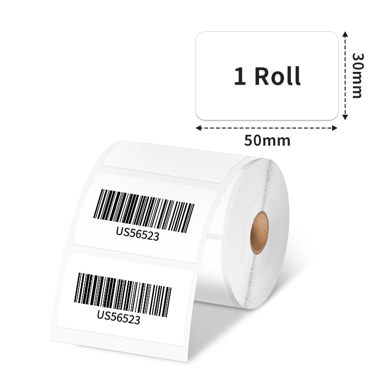 50¡Á30mm Thermal Paper Compatible with M110/M120/M220/M200/M221 Label Printer-1 Roll-Phomemo