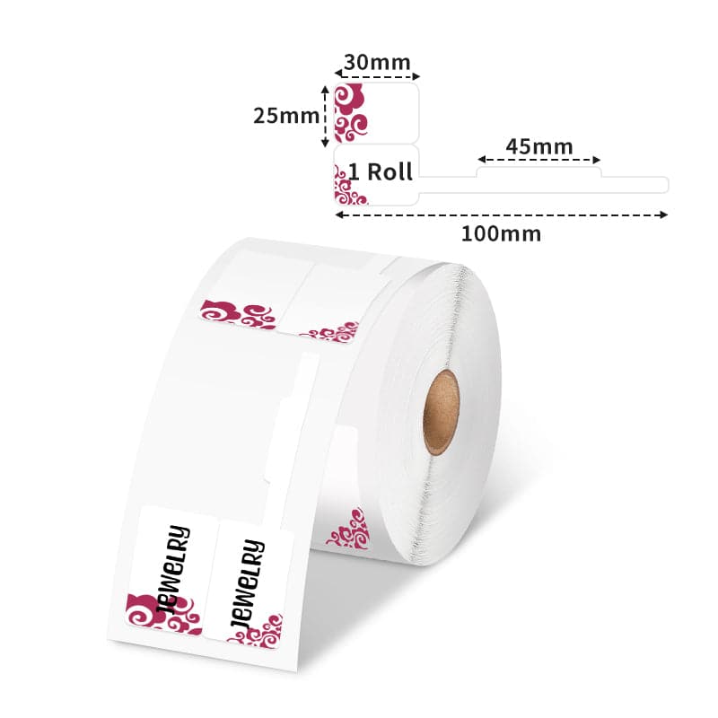 Phomemo 30×25mm Jewelry Price Colorful Thermal Label For M110/M150/M120/M200/M220/M221