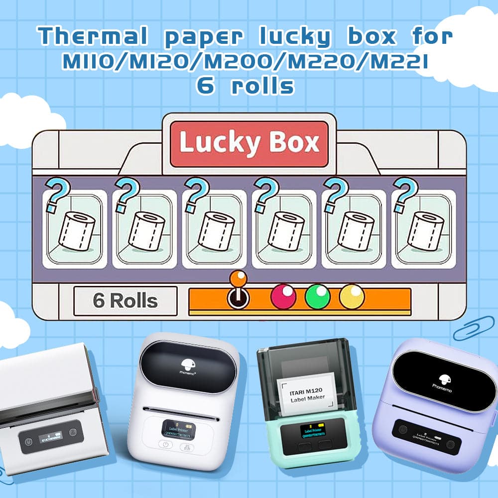 6 Rolls Lucky Label Box For M110 Series