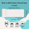 53mm 20-year Lasting White Sticker Thermal Paper For M02 Series/ M03AS/ M04S/ M04ASح3 Rolls - Phomemo