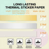 25mm Transparent Sticker Gold Sparkle/Silver Sparkle/Semi-Transparent Small Size Thermal Paper for M02 Pro/M02Sح6 Rolls - Phomemo