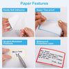 50 X 80mm Square Rainbow Frame White Label For M110/M120/M200/M220/M221 - 1 Roll - Phomemo