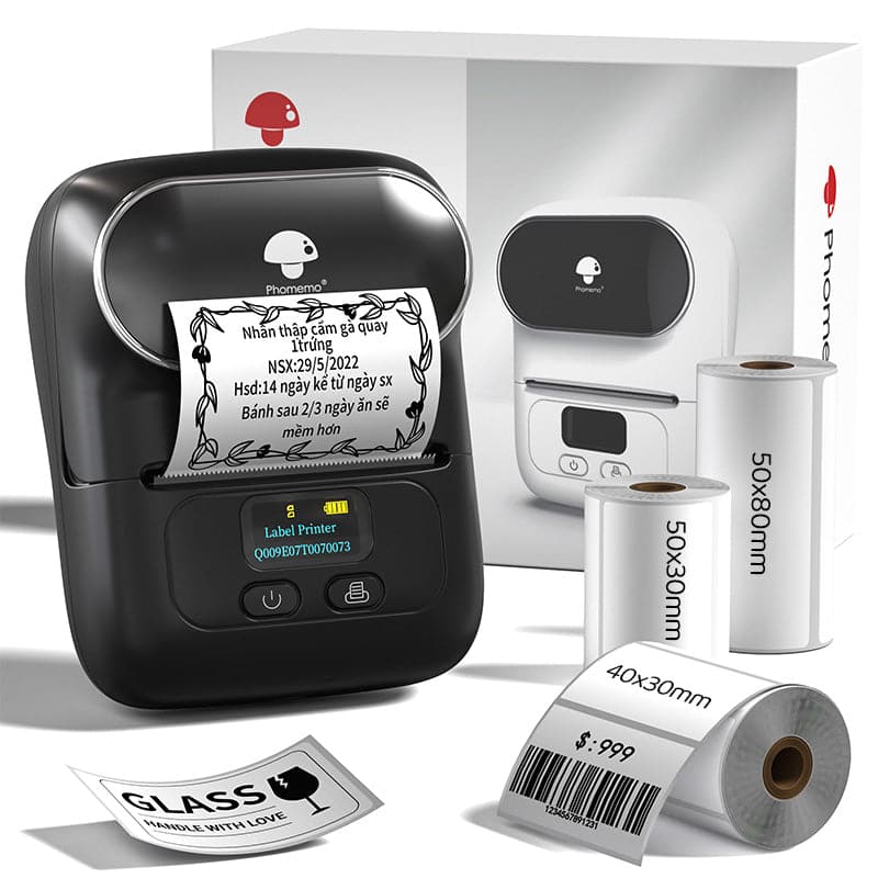 [NEW]Phomemo M110 Bluetooth Label Printer Gift Box Set(With Bag)