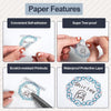 50 X 50mm Circle Transparent Flower Pattern for M110/M120/M200/M220/M221 - 1 Roll - Phomemo