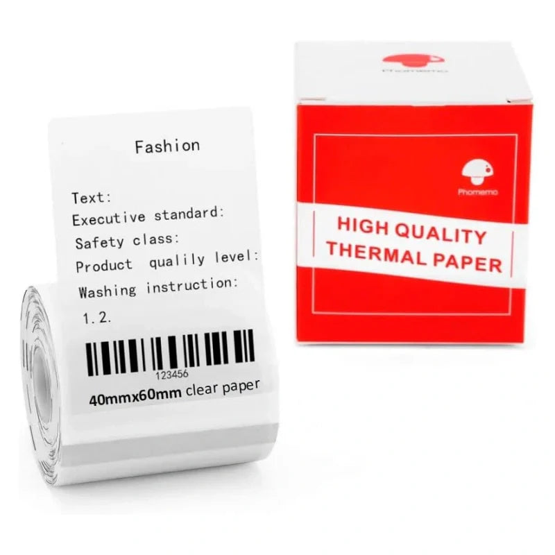 40¡Á60mm Transparent Square Labels for M110/M120/M200/M220/M221-1 Roll-Phomemo