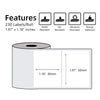 50 X 30mm Square White For M110/M120/M200/M220/M221 - 3 Rolls - Phomemo