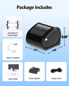 Phomemo D520BT Bluetooth Thermal Printer - DHL Label Printer for Labels 4 x 6, Label Printer for Barcode Shipping Labels Compatible with Ebay,Amazon,Etsy,Shopify, UPS,FedEx etc, Black