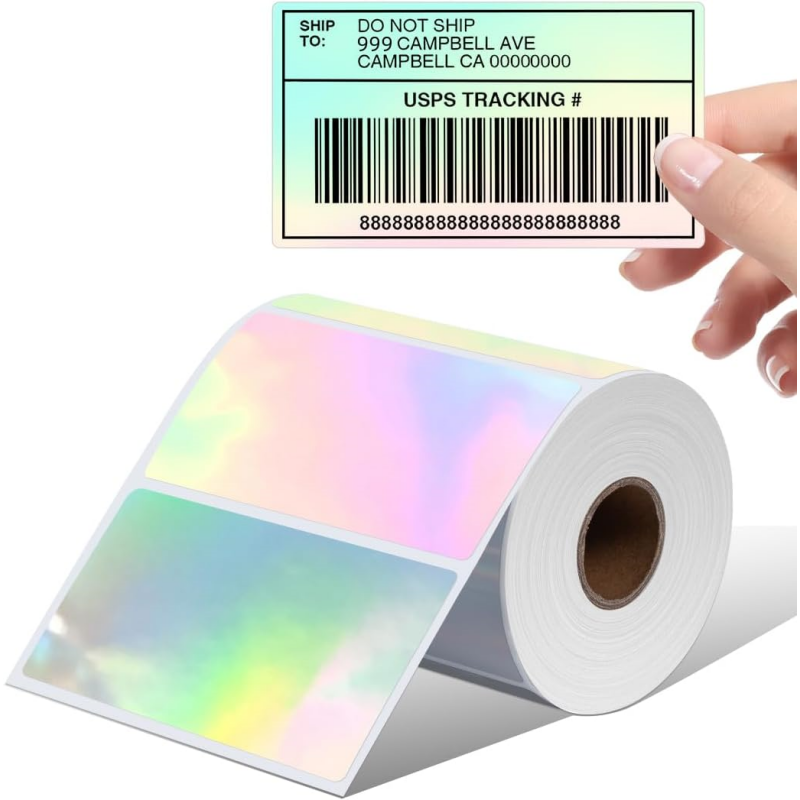 Phomemo 4“ x 2” Sliver Laser Thermal Shipping Labels