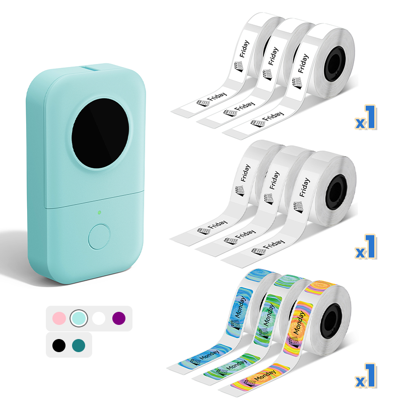 [🛒Black Friday Bundle] Phomemo D30 Portable Bluetooth Home Label Maker(Option: 9 Rolls/18 Rolls Bundle)