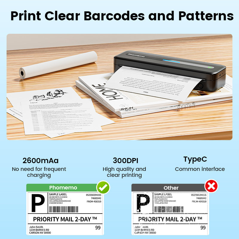 Phomemo M832 Upgrade Thermal Portable Printer