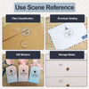 50 X 50mm Transparent Round Flower Pattern For M110/M120/M200/M220/M221 - 1 Roll - Phomemo