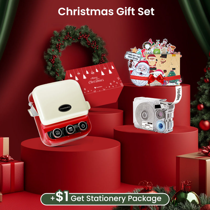 Phomemo (P15 Vintage Label Maker) Christmas Gift Set