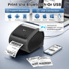 Phomemo D520BT Stampante Termica Bluetooth - Stampante per Etichette DHL per Etichette 10x15 cm, Stampante per Etichette di Spedizione Codice a Barre Compatibile con Ebay, Amazon, Etsy, Shopify, UPS, FedEx ecc, Grigio