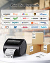 Phomemo D520BT Bluetooth Thermal Printer - DHL Label Printer for Labels 4 x 6, Label Printer for Barcode Shipping Labels Compatible with Ebay,Amazon,Etsy,Shopify, UPS,FedEx etc, Black