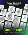 Phomemo M08F Tattoo Drucker mit 150pcs Transferpapier Thermodrucker Tattoo | Tattoo Stencil Drucker für die Formate A4, A5 und eine Breite von 80 mm, Kompatibel mit Smartphone & PC, Schwarz Grün,Standard Printer