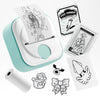 Phomemo Q02 Mini Stampante Termica, Stampante Tascabile per Studio, Appunti, Foto, Diari, Stampante di Etichette Portatile Compatibile con iOS e Android, Verde