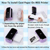M03 White Card Paper Thermal Paper, 80mm*135mm, 100sheets - Phomemo