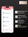 Phomemo Q302 Stampante Termica per Cellulare A4, Stampante Mobile per Viaggio, Connessione tramite WiFi, Bluetooth e USB, Supporta Carta Termica A4 (210 x 297 mm), B5, A5, Piccola Stampante WLAN Compatta, 300