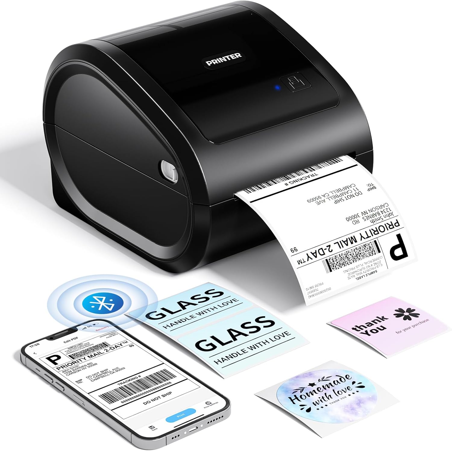 Phomemo D520-BT Bluetooth-Versandetikettendrucker