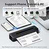 Stampanti Portatili Phomemo Wireless per Viaggi, Stampante Termica Bluetooth M832, Stampante Mobile Senza Inchiostro Supporta Carta Termica 8,5'' x 11'' e A4, Compatibile con iPhone Android Laptop per Ufficio Auto Casa