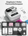 Phomemo Macchina Etichettatrice, Stampante per Etichette Bluetooth per Codici a Barre, Indirizzi, Casa, Posta, Piccole Imprese, Abbigliamento, Macchina Etichettatrice Portatile con 3 Rotoli di Sacchetti per Etichette