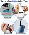 Phomemo Embossing Label Maker,Embossed Label Maker Machine with Tape,E975 Embosser Label Makers 3D Labeller,Vintage Label Printers for Home Use,Office and DIY with 3pcs Black Tape 9mm Standard Printer