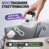 Phomemo M110 Etikettendrucker Selbstklebend Bluetooth mit 3 Etikettenrollen Barcode Etikettendrucker für Einzelhandel, Schule, Heim, Büro und kleine Unternehmen, Label Printer für Telefonen & PC, Weiß,Standard Printer