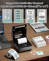 Phomemo Versandetiketten Drucker Wird mit 3 Rollen 250 Etiketten im 4 x 6 | Bluetooth Etikettendrucker DHL, Labeldrucker 4x6, Thermodrucker Kompatibel mit Amazon, DHL, Vinted, Etsy, UPS, FedEx, DPD,Standard Printer