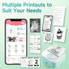 Phomemo Q02 Mini Stampante Termica, Stampante Tascabile per Studio, Appunti, Foto, Diari, Stampante di Etichette Portatile Compatibile con iOS e Android, Verde