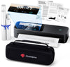 Phomemo thermischer A4 Drucker Kit, 5'' Display Schnelles Klares Drucken | Multifunktionalität, 300 DPI, Kompatibel mit Android & iOS, Handy & Laptop mit Tragetasche und 4 Rollen Thermopapier,Standard Printer