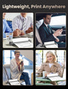 Phomemo Q302 Stampante Termica per Cellulare A4, Stampante Mobile per Viaggio, Connessione tramite WiFi, Bluetooth e USB, Supporta Carta Termica A4 (210 x 297 mm), B5, A5, Piccola Stampante WLAN Compatta, 300
