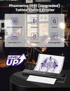 Phomemo TP81 (Aggiornata) Stampante Wireless per Stencil per Tatuaggi, Stampante Termica per Tatuaggi con 10 fogli di Carta da Trasferimento, Stampante per Tatuaggi per Artisti e Principianti, Compatibile con Tablet, Smartphone e PC
