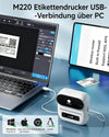 Phomemo M220 – Tragbarer Bluetooth-Thermodrucker für Geschäftsetiketten