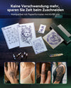 Phomemo M08F Tattoo Drucker mit 150pcs Transferpapier Thermodrucker Tattoo | Tattoo Stencil Drucker für die Formate A4, A5 und eine Breite von 80 mm, Kompatibel mit Smartphone & PC, Schwarz Grün,Standard Printer
