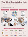 Phomemo PM64D Thermal Label Printer Upgraded with Touchable Screen| 4x6 Bluetooth Shipping Label Printer, Suitable for Postage, Address and Barcode, Compatible with Amazon, Vinted, Royal Mail,Standard Printer