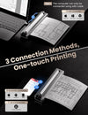 Phomemo Q302 Stampante Termica per Cellulare A4, Stampante Mobile per Viaggio, Connessione tramite WiFi, Bluetooth e USB, Supporta Carta Termica A4 (210 x 297 mm), B5, A5, Piccola Stampante WLAN Compatta, 300