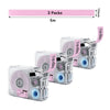 Phomemo 15mmx5m Navy&Pink&Beige Ribbon Label Tapes for P15