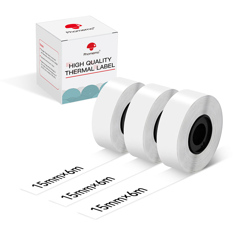 Phomemo 15mmx6m White Continuous Label for D30