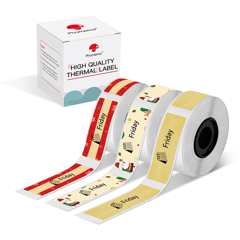 Phomemo D30/D35/Q30/Q30S Label Maker Tape ??Christmas Pattern??