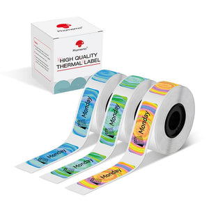 Phomemo 12 x 40 mm thermo-etiketten voor D30/D35/Q30/Q30S - 3 rollen
