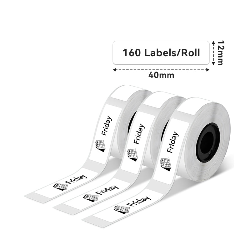 Phomemo 12x40mm White Label for D30/D35/Q30/Q30S