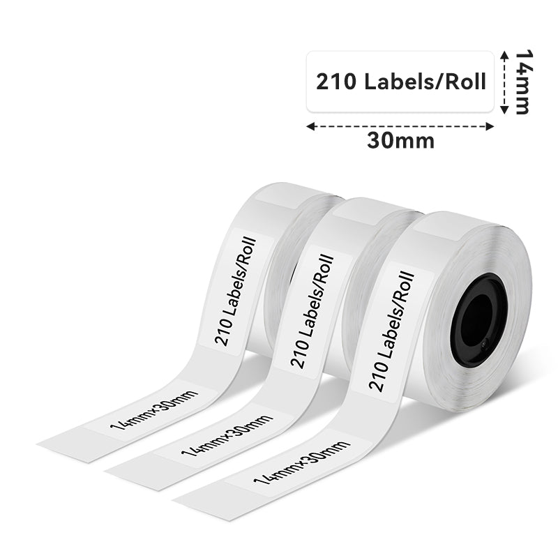 Phomemo 14 X 30mm Transparent Label for D30 / Q30S / Q30 Label Dimensions