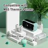 80mm White Sticker 2-Year Long-Lasting Thermal Paper for M03/ M03AS/ M04S/ M04ASح3 Rolls - Phomemo