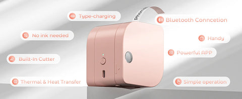 Phomemo P12 Bluetooth Etikettendrucker Mini labelmaker