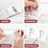 Phomemo 70x80mm transparent square label is waterproof and tear resistant.