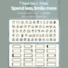 There are many icons, borders and templates to choose to print on phomemo green thermal label.