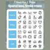 There are different icons to print on phomemo thermal labels, including home, baby, work and gift.