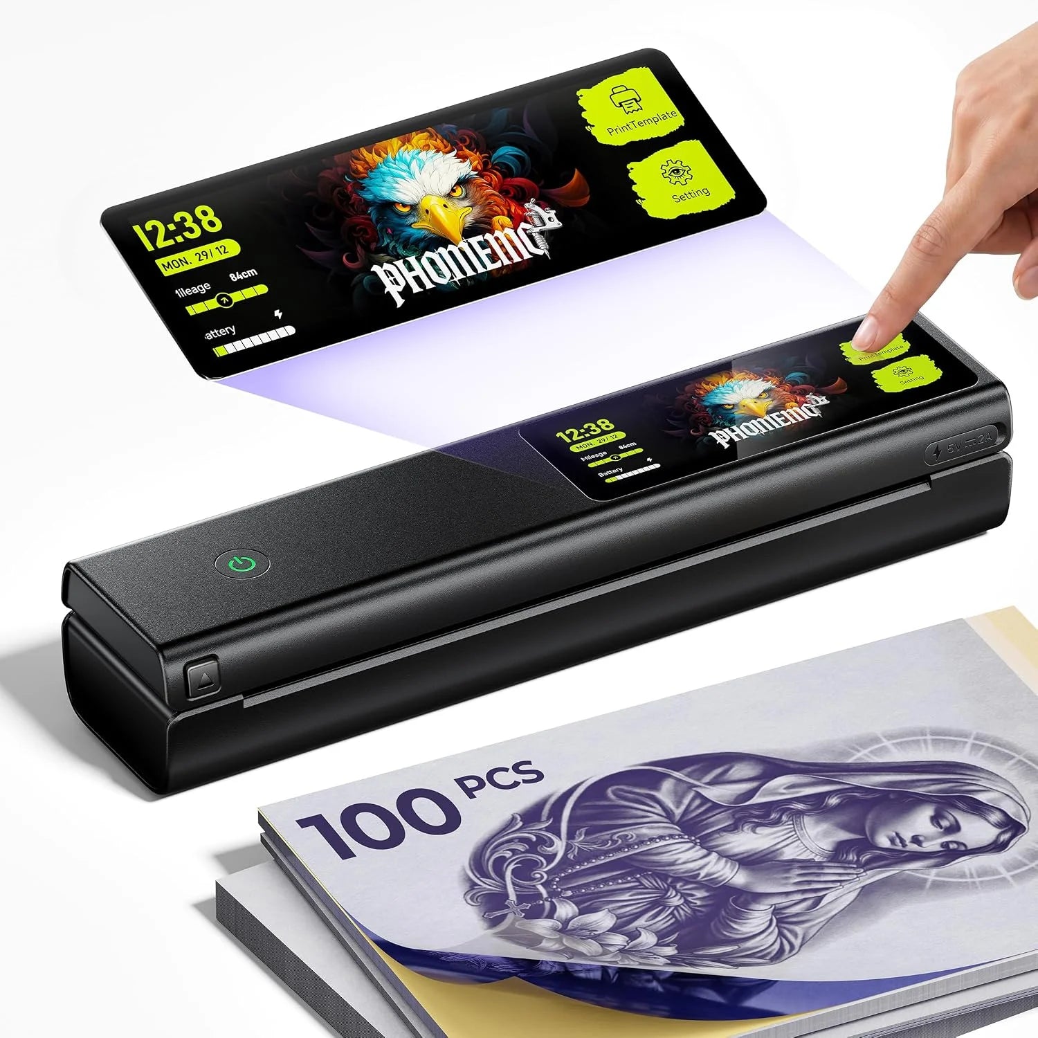 Phomemo L85 Tattoo Stencil Drucker mit 5-Zoll Touchscreen Professioneller