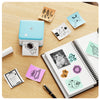 Phomemo M02 PRO Bluetooth Mini Printer printing three sizes of thermal stickers to meet your different needs